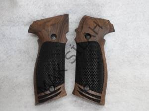 Sig Sauer P 226 Nokta Motif Ceviz Ahşap Silah Kabze