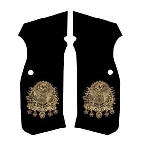 75 B Siyah Akrilik Sarı Metal