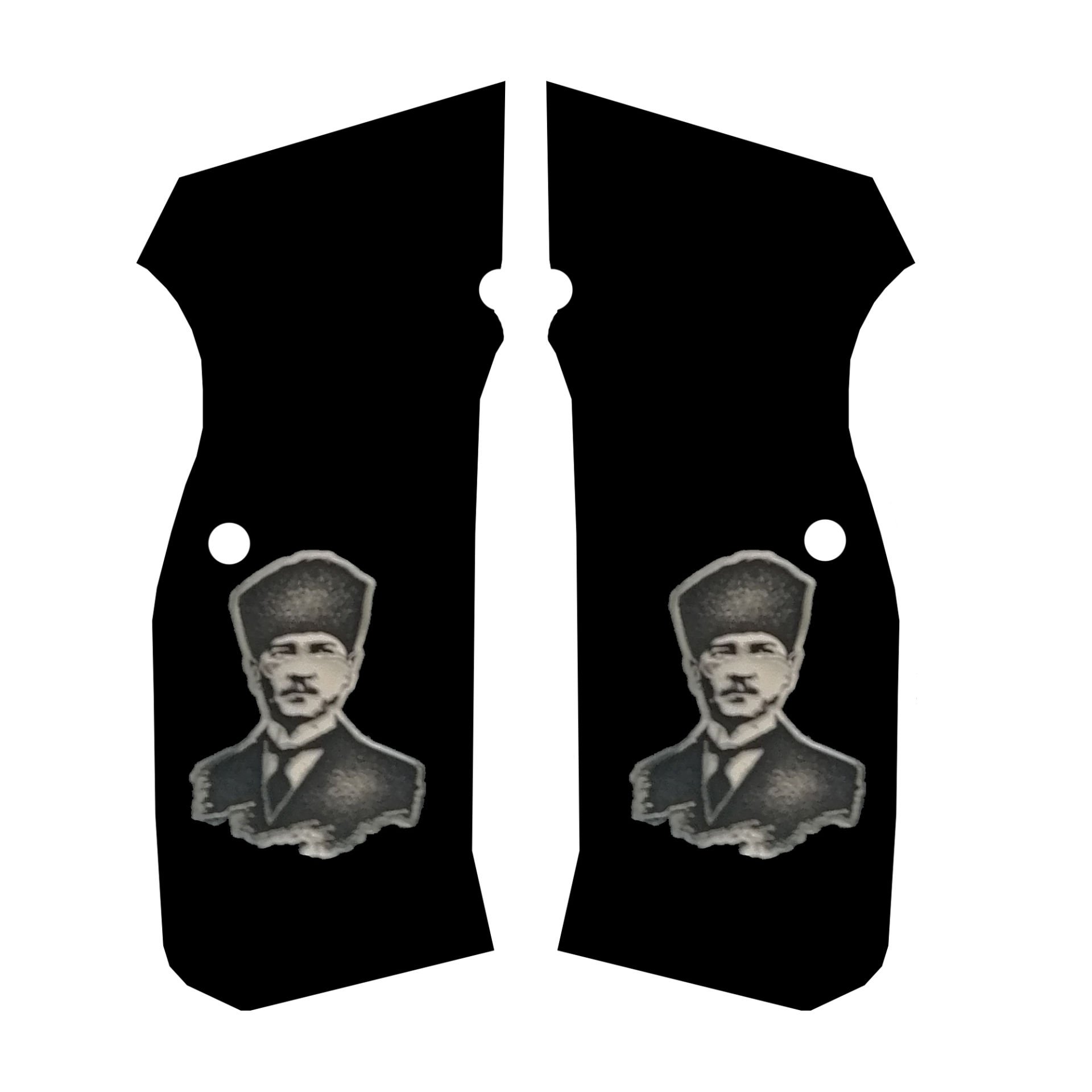 75 B Siyah Akrilik Sarı Metal