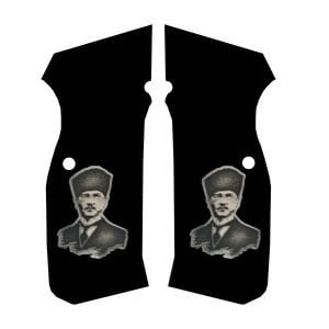 75 B Siyah Akrilik Sarı Metal