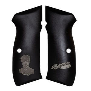 75 B Siyah Akrilik Beyaz Metal
