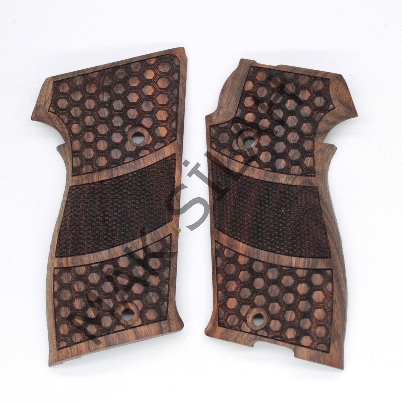 Sig P 220 Petek Nokta Motif Ceviz Ahşap Silah Kabze