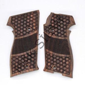 Sig P 220 Petek Nokta Motif Ceviz Ahşap Silah Kabze