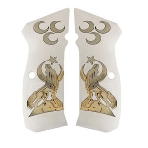 75 B Beyaz Akrilik Sarı Metal