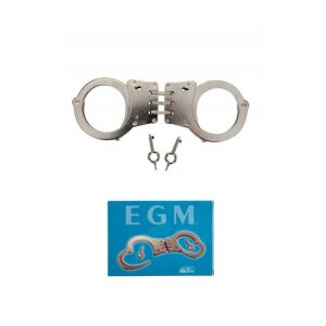 EGM METAL MENTEŞELİ POLİS KELEPÇESİ DİŞİ ANAHTARLI KROM