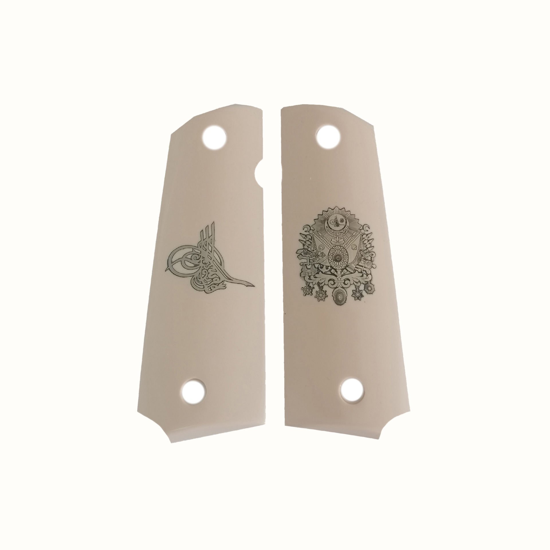 1911 Çift Emniyet Bej Akrilik Sarı Metal