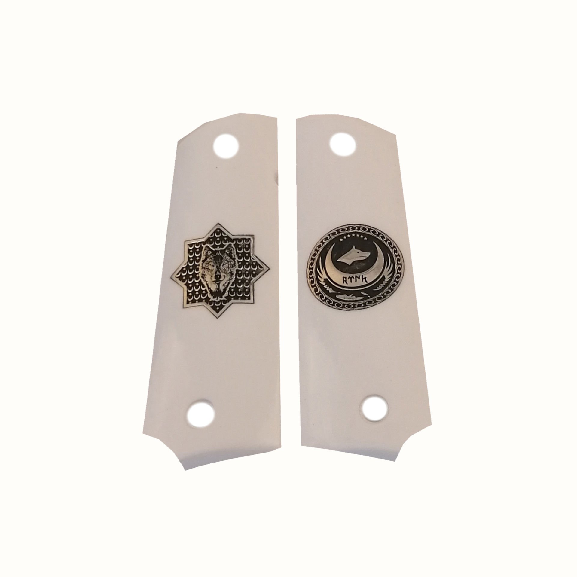 1911 Çift Emniyet Bej Akrilik Sarı Metal