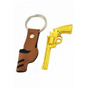 45 LİK TOPLU KOVBOY TABANCASI ANAHTARLIK - GOLD GÖRÜNÜMLÜ
