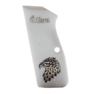 Browning Hp Beyaz Metal Kartal Akrilik Silah Kabze