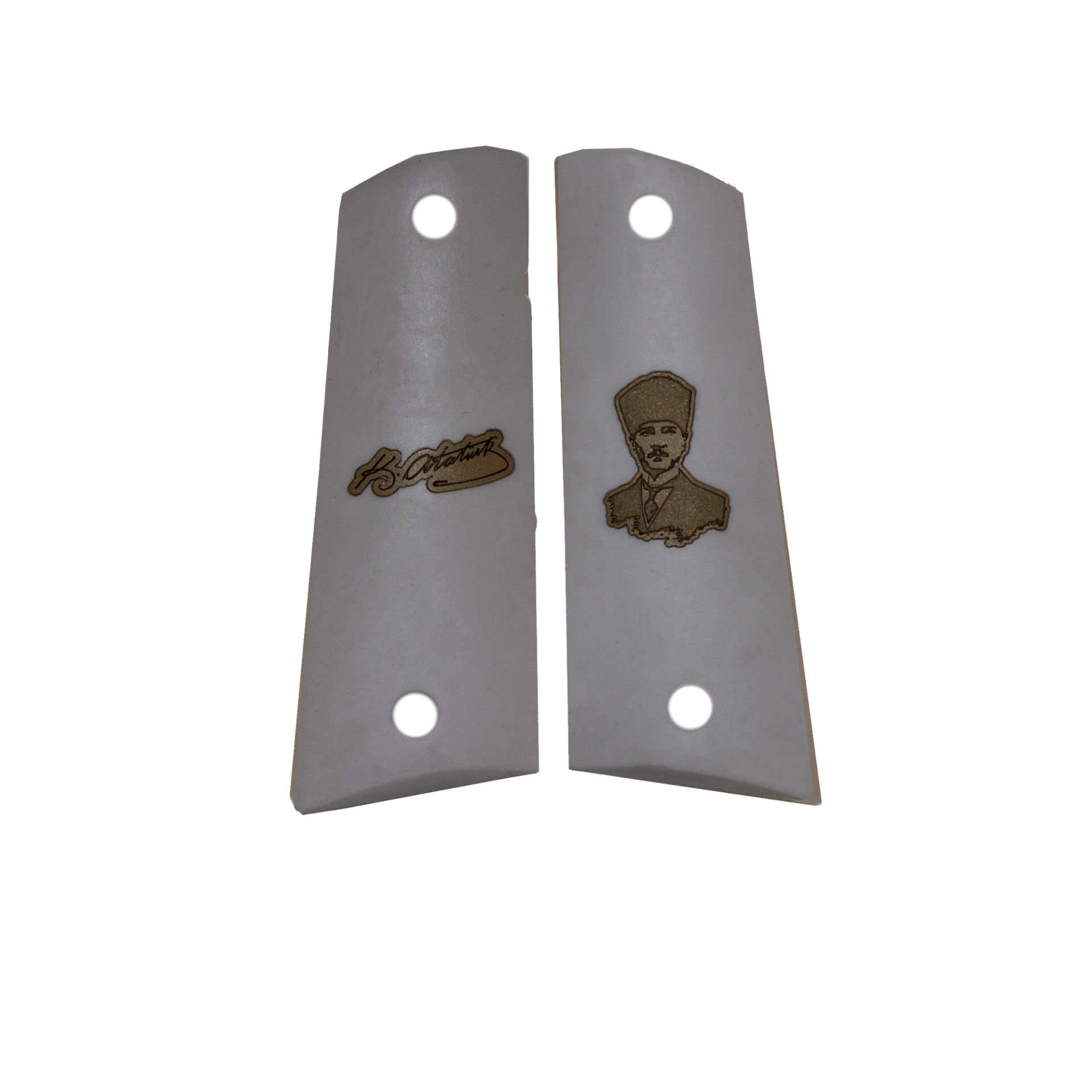 1911 Compact Beyaz Akrilik Sarı Metal