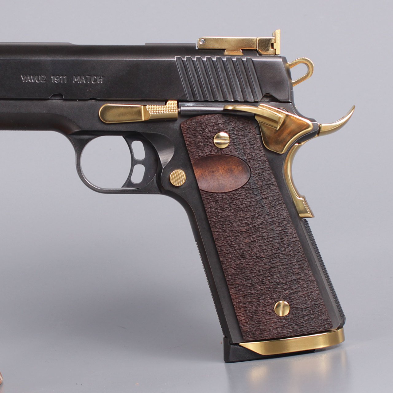 Yavuz 1911 Parmak İzi Kök Ceviz Ahşap Silah Kabze