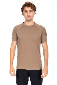 AKN 713 BİSİKLET YAKA KISA KOLLU TAKTİK T-SHIRT-BEJ