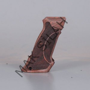 Cz 75 B 85 B Atış Orange Çizgili Ceviz Ahşap Silah Kabze