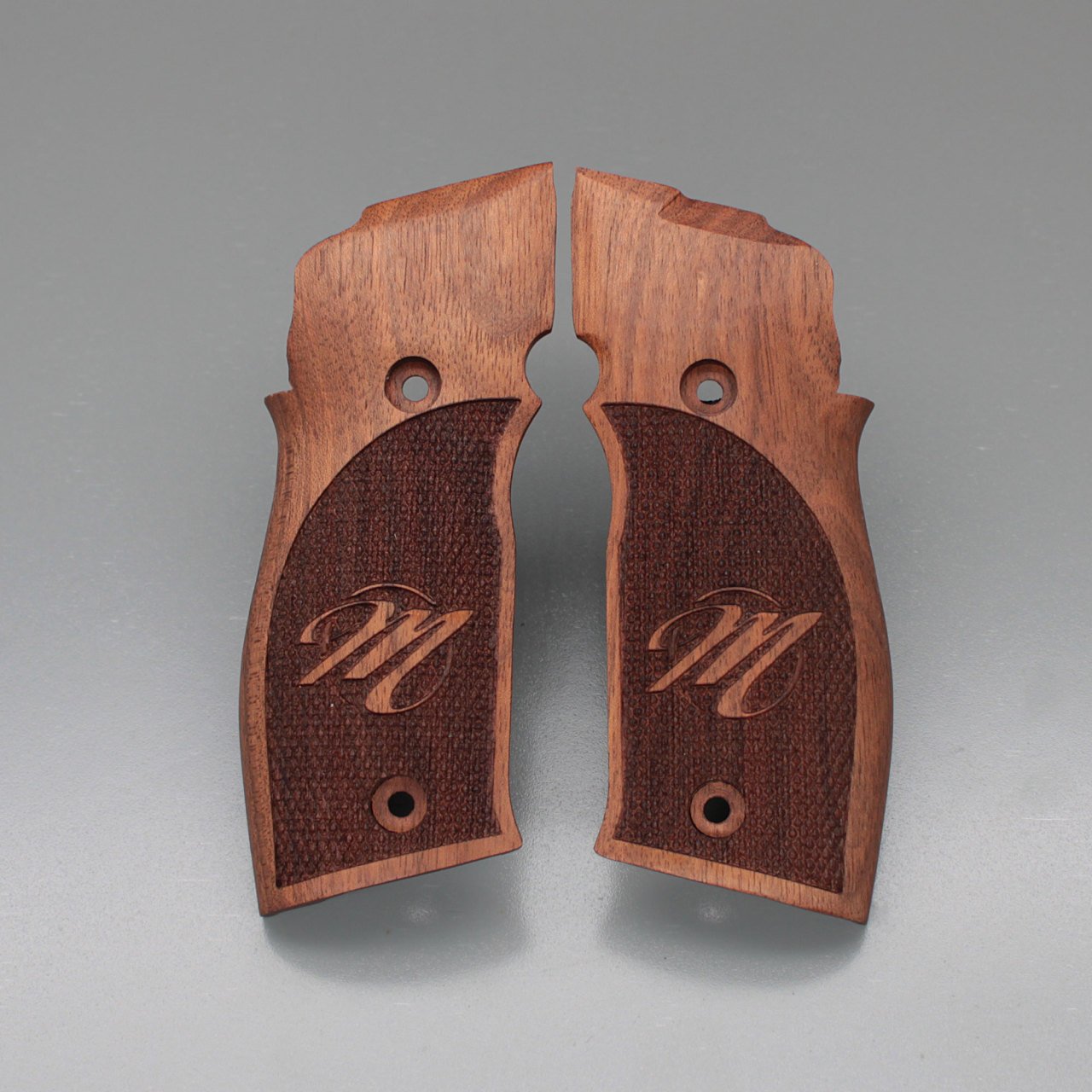 Sig Sauer X5 X6 Harf Nokta Motif Ceviz Ahşap Silah Kabze