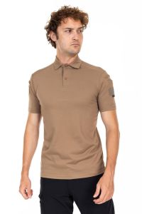 AKN 708 POLO YAKA KISA KOLLU TAKTİK T-SHIRT-BEJ