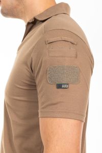 AKN 708 POLO YAKA KISA KOLLU TAKTİK T-SHIRT-BEJ