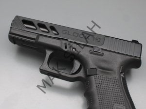 Glock 19 Gen 4 // Özel Tasarım Modifiye,Siyah Krom Kaplama
