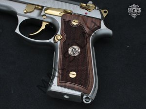 Beretta 92FS // Akımsız Nikel Kaplama,Parçalar Sarı Titanyum