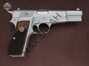 Browning HP // Beyaz Krom Kaplama