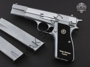 Browning HP // Beyaz Krom Kaplama