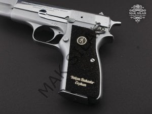 Browning HP // Beyaz Krom Kaplama