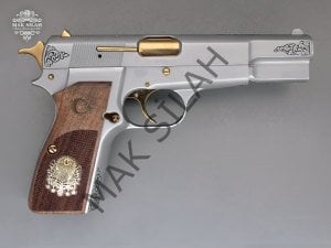 Browning MK3 // Serpme Gravür,Beyaz Krom Kaplama