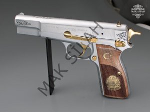 Browning MK3 // Serpme Gravür,Beyaz Krom Kaplama