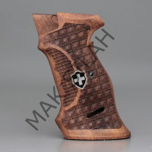 Sig P 210 Atış Beyaz Metal Mineli Çift Motif Ceviz Ahşap Silah Kabze