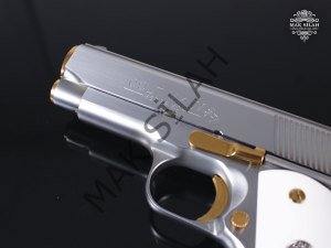 Colt 1911 MK IV // Füme Titanyum Kaplama,Parçalar Sarı Titanyum