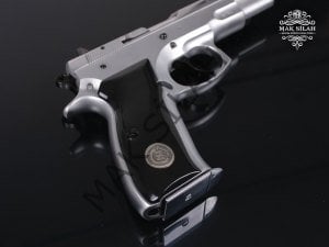 CZ 75B // Beyaz Krom Kaplama,Yanaklar Parlak