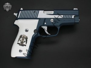 Sig Sauer P228 // Mavi Cerakote Kaplama,Çekme Kertiği