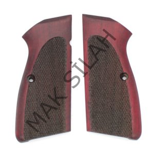 Browning Hp Kulaklı Baklava Motif Ceviz Ahşap Silah Kabze