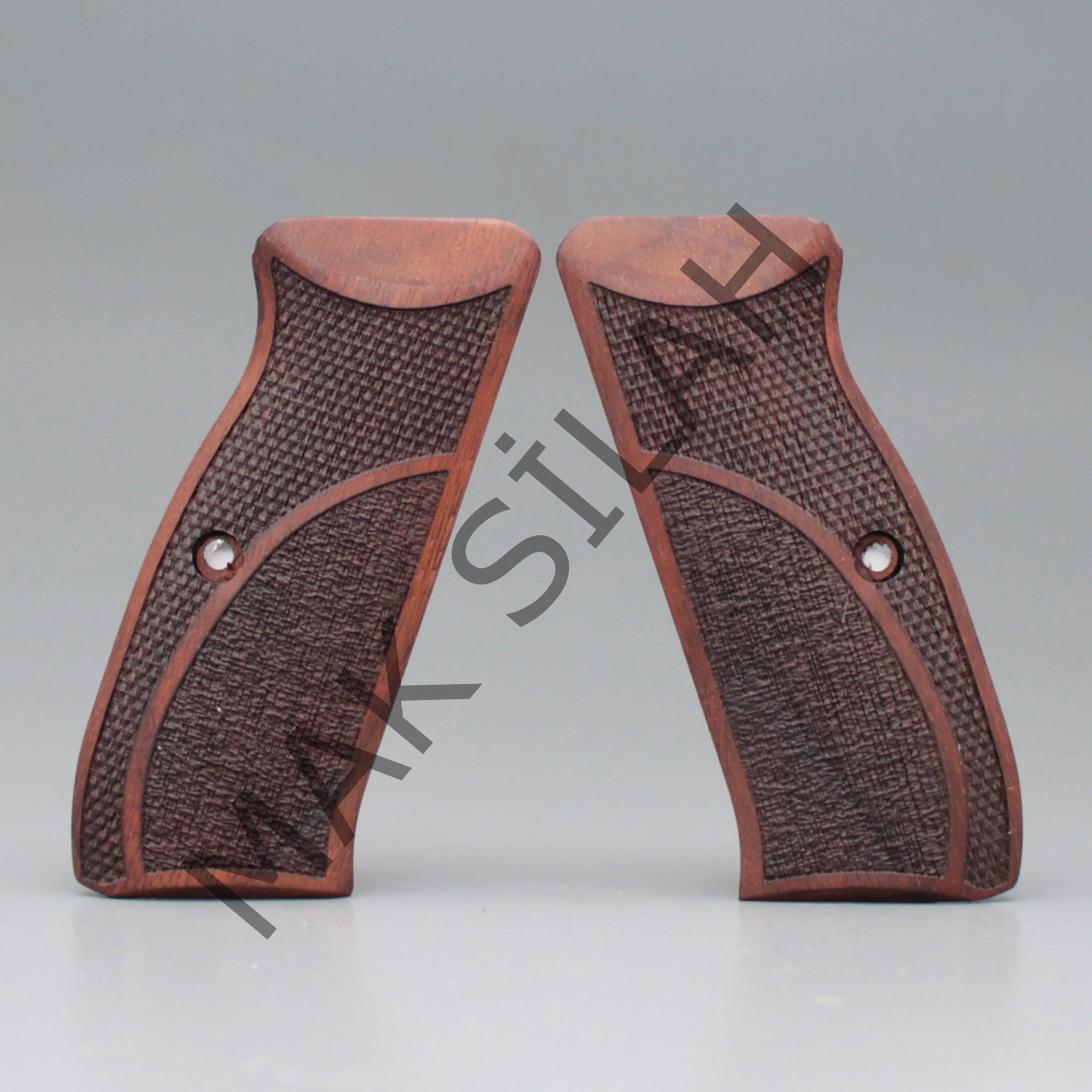 Cz 75 B Sp01 Çift Motif Ceviz Ahşap Silah Kabze