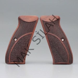 Cz 75 B Sp01 Çift Motif Ceviz Ahşap Silah Kabze