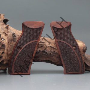 Cz 75 B Sp01 Çift Motif Ceviz Ahşap Silah Kabze