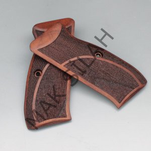 Cz 75 B Sp01 Çift Motif Ceviz Ahşap Silah Kabze