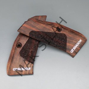 Cz Shadow 2 Sarı Metal Yazı Ceviz Ahşap Silah Kabze