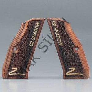 Cz Shadow 2 Sarı Metal Cz 2 Yazı Ceviz Ahşap Silah Kabze