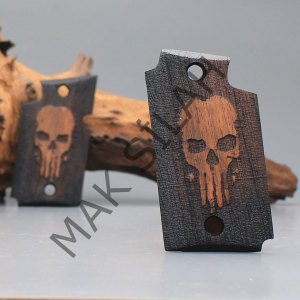 Sig Sauer P 938 Punisher Ceviz Ahşap Silah Kabze