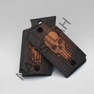Sig Sauer P 938 Punisher Ceviz Ahşap Silah Kabze