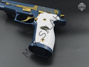 Sig Sauer P226 // Sig Blue Modifiye,Kuyruk,Nalça,Şarjör Kapağı,Parçalar Sarı Titanyum