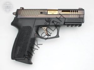 Sig Sauer SP2022 // Eskitme Füme Titanyum,Havalandırma Kanallı Modifiye,Parçalar Sarı Titanyum