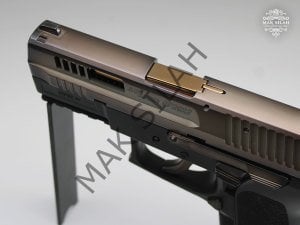 Sig Sauer SP2022 // Eskitme Füme Titanyum,Havalandırma Kanallı Modifiye,Parçalar Sarı Titanyum