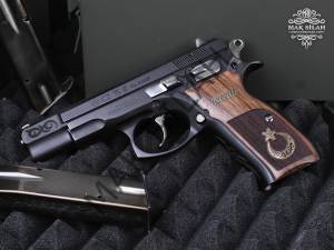 CZ75B // 40.Yıl Gravür,Parçalar Eskitme Parlak Beyaz