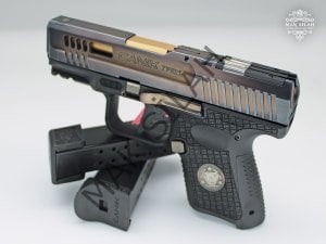Canik TP9 Sub Elite // Özel Tasarım Modifiye,Eskitme Füme Titanyum,Polimer Desen