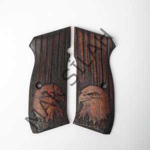 Cz 75 B Şahin Kırmızı Göz Ceviz Ahşap Silah Kabze