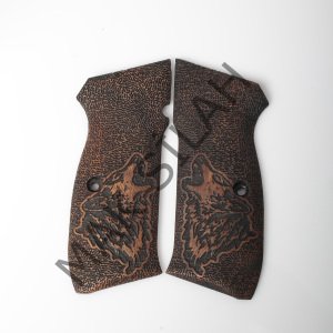 Cz 75 B 85 B Kurt Parazit Motif Ceviz Ahşap Silah Kabze