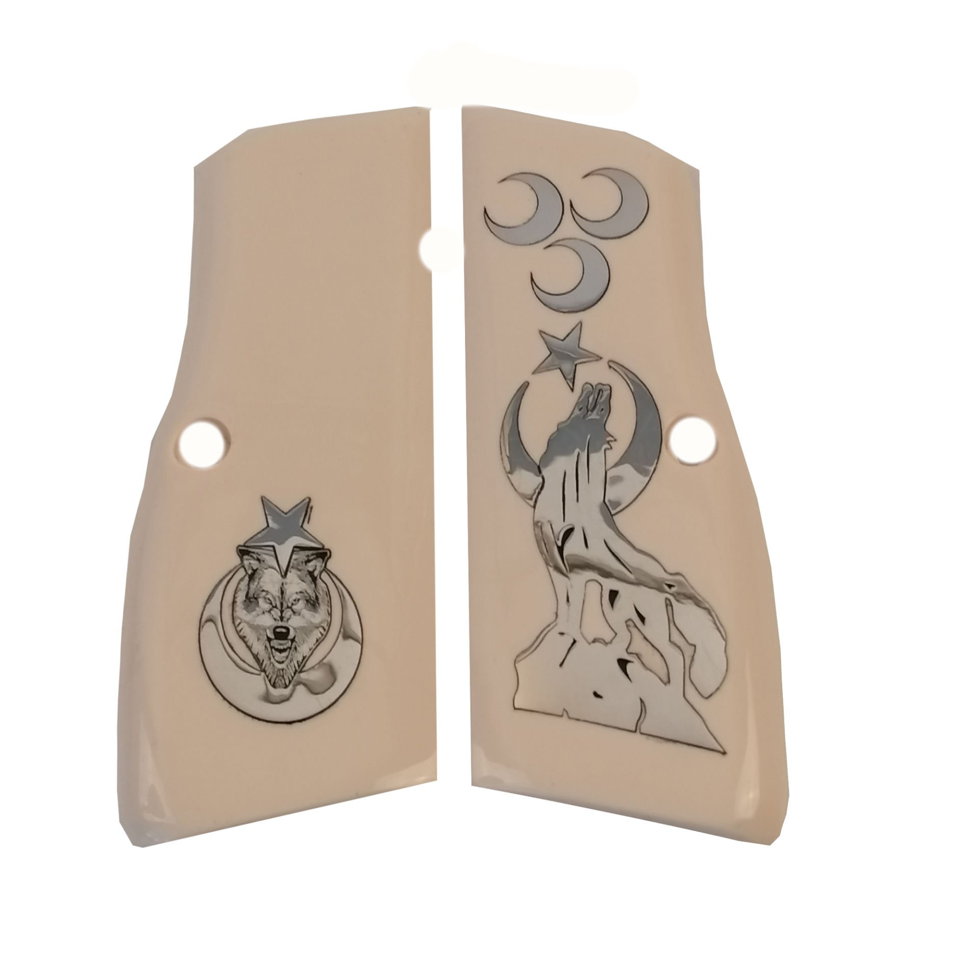 Browning Hp Bej Akrilik Beyaz Metal