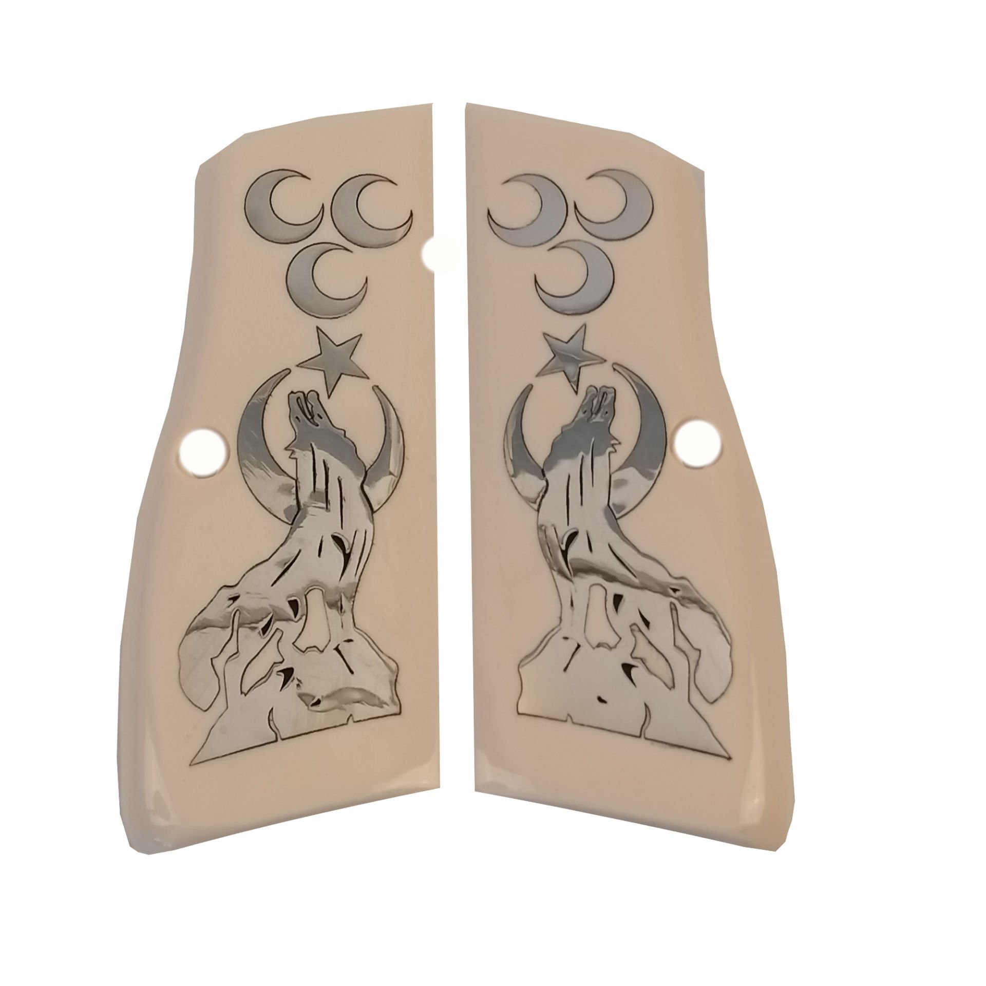 Browning Hp Bej Akrilik Beyaz Metal