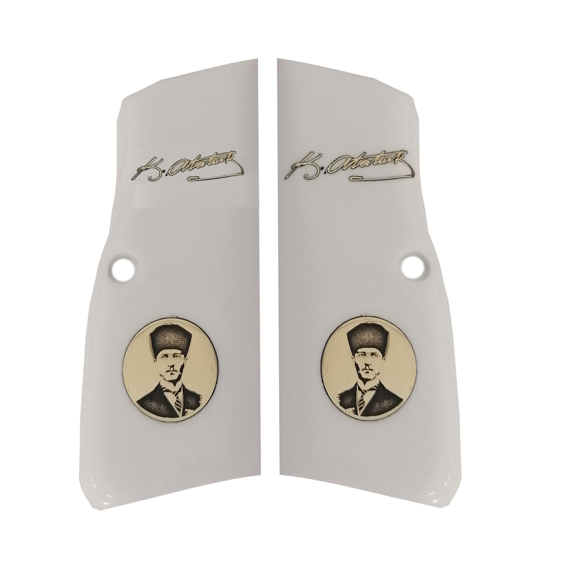 Browning Hp Beyaz Akrilik Sarı Metal